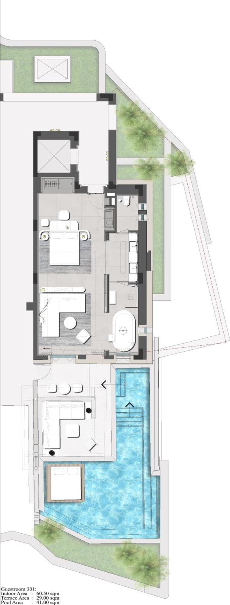 ALPHA One Bedroom Residence Private Pool & Sea View