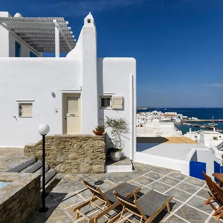 Supreme Mykonos Town House With Views & Pool & Parking-3