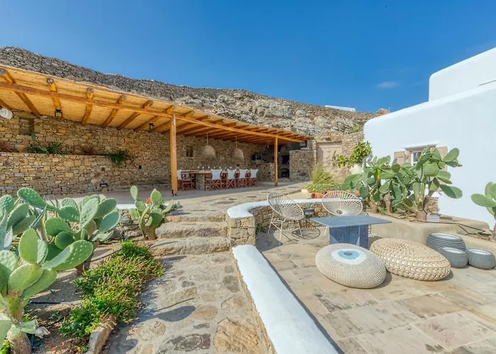 Haustierfreundliches Amazing Deep Blue Villa Mykonos Mykonos Town