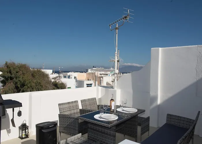 Apartamento Amazing Maisonette With Roof Garden & Bbq Mykonos Town admite animales