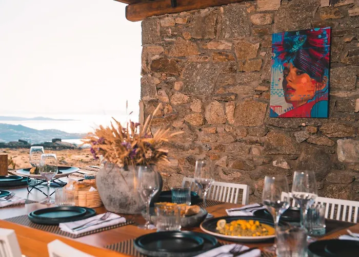 Haustierfreundliches Mykonos High Sunset Villa Plintri
