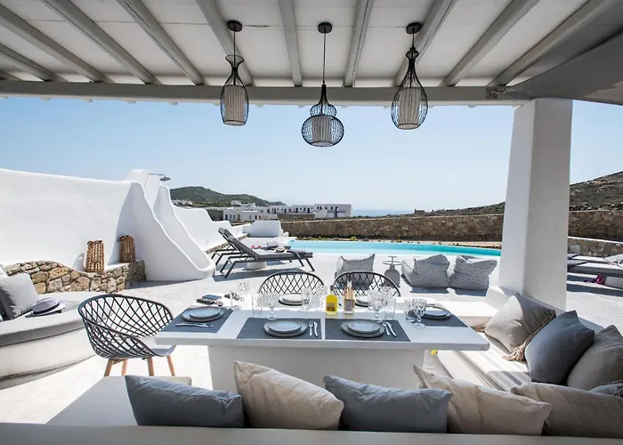 Ambiente Villas 3Bd Villa Mykonos-Elia Elia  admite animales