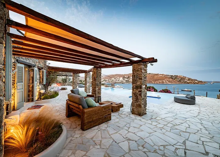Melangio 6 Bedroom Villa Private Pool & Sea View - Aleomandra Mykonos Agios Ioannis Diakoftis