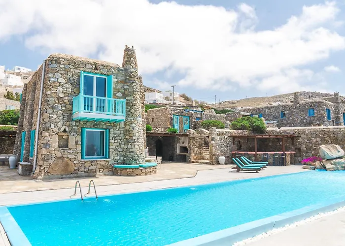 Villa Casa De Blue Mykonos Town con Piscina