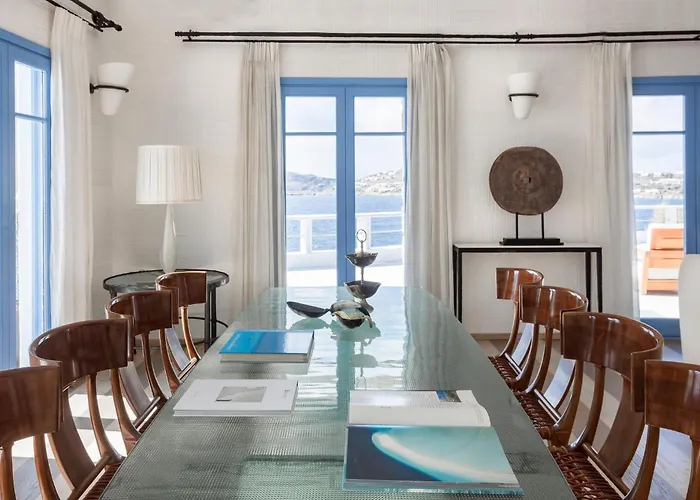 Presidential Mykonos Villa Villa Psarrou Sigma 8 Bedrooms Stunning Sea View Mykonos Town admite animales
